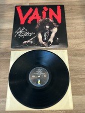 VAIN LP NO RESPECT ISLAND 91272-1 HAIR METAL 1989 VG+