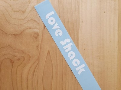 Love Shack stickers Decals RV Camper van nickname (2 pair Gloss WHITE 24'' USA