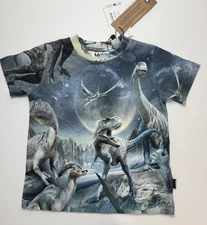 Molo Ralphie Dinoverse Dinosaur T Shirt Size US 3 NWT 