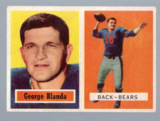 1957 Topps George Blanda #31 card