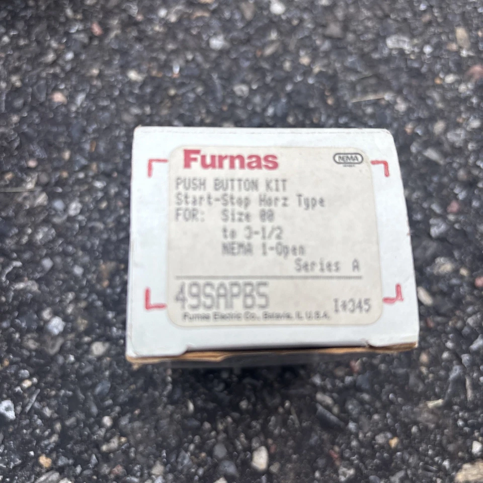 Kit de botões Start-Stop Furnas 49SAPB5 para gabinetes 00-3-1/2 — Novo - Imagem 2 de 2