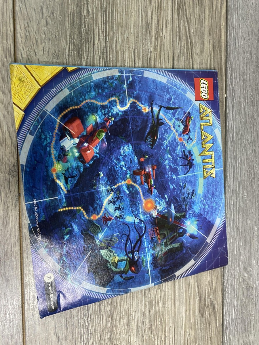 LEGO Atlantis 8061 Gateway Of The Squid Instruction Manual Booklet