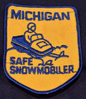 Vintage Michigan safe snowmobile patch — photo 1