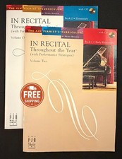 In Recital Throughout the Year Book 1 - V2 Book 2 - V1 Piano Sheet Music wCDs