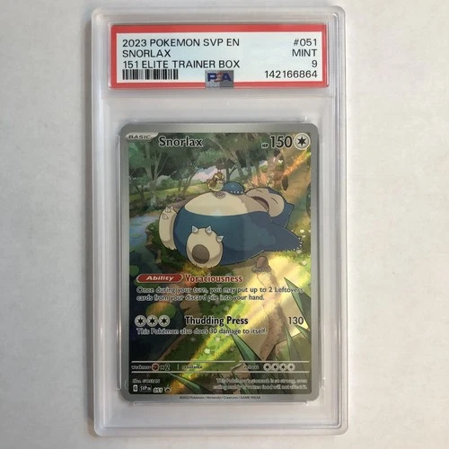 PSA 9 Pokemon 151 Snorlax #51 PROMO | Sv: Scarlet & Violet Promo Cards Holo