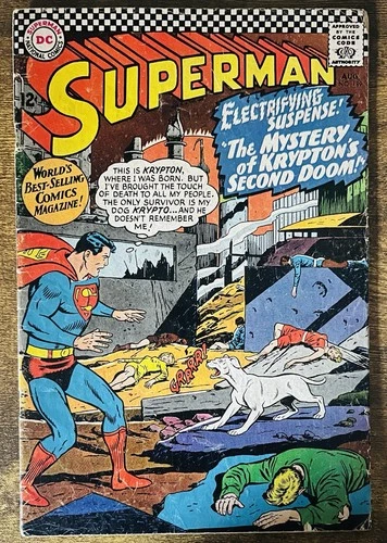 SUPERMAN 189 CURT SWAN COVER WAYNE BORING STORY DC COMICS 1966 VINTAGE
