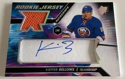 NHL Card-Kieffer Bellows-Rookie Autograph Jersey xxx/375-SPx 2020-21-Islanders