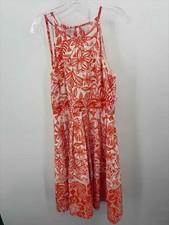 Pre-Owned Eliza J Orange Size 10 Short Sleeveless Dress