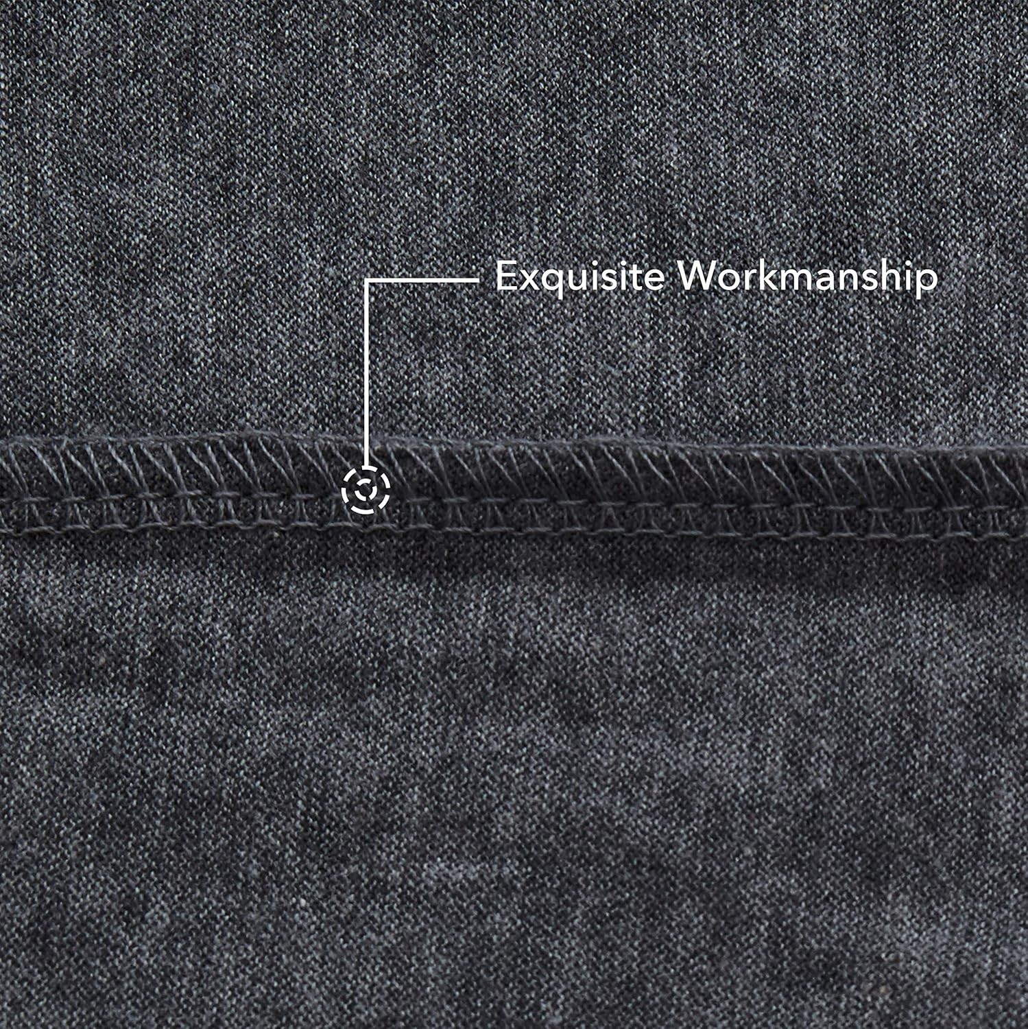 Oubonun 100% Jersey Cotton Body Pillow Cover 21"X54", Dark Grey 