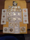 28 Coins Mainly Silver Including Morgan Dollar 5-1964 Kennedy, 1970D Kennedy Etc