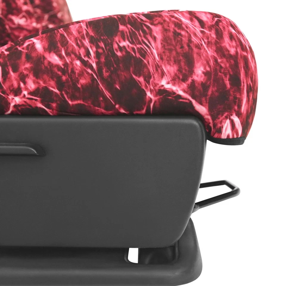 For Cadillac SRX 10-16 Mossy Oak 2nd Row Elements Crimson Custom Seat Covers - Imagem 3 de 4