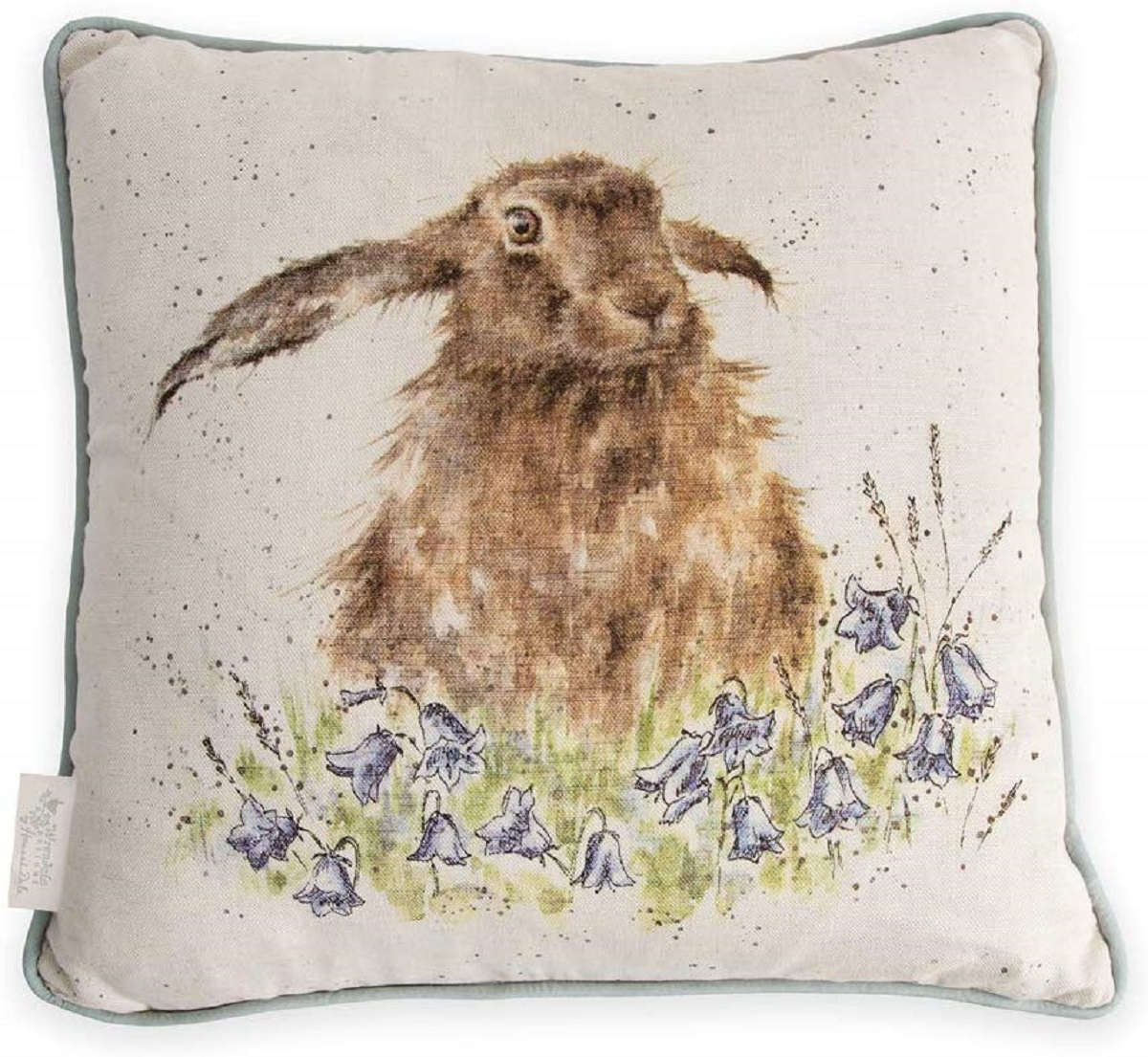 Wrendale Designs Bright Hare Cushion Feather Filled 40cm UK