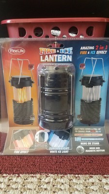 Fire And Ice Lantern Two Colors Perfect For Camping And Home Lighting. 