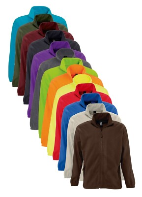 SOLS Herren Warme Polyester Fleece Zip Jacke - 17 Farben - XS - 5XL
