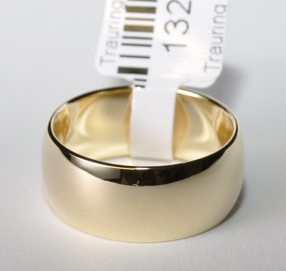 1 anillo de boda anillo de boda oro amarillo pulido - ancho 9 mm - ¡Oferta especial!
