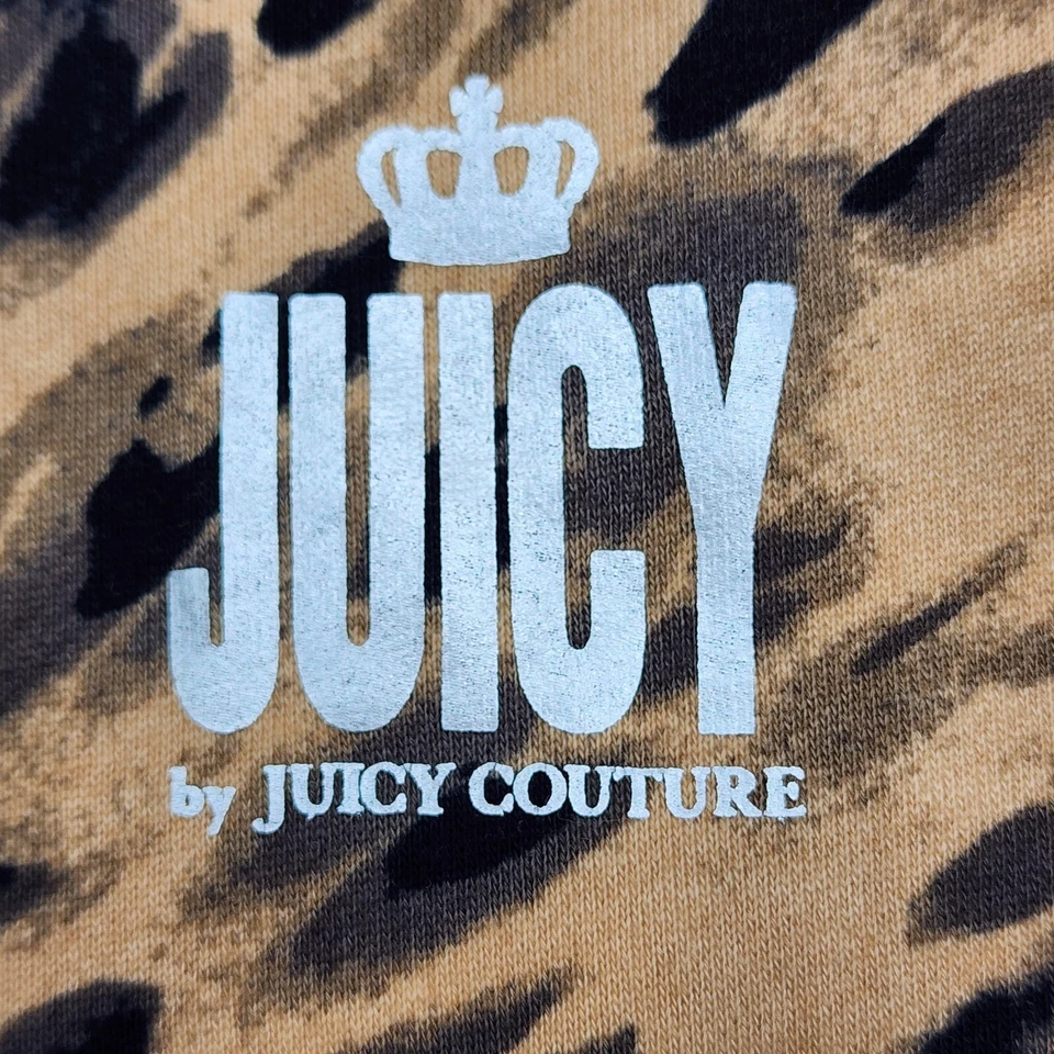 Juicy By Juicy Couture Women's Animal Print Pullover Hoodie Size XS New Logo - Image 4 of 4