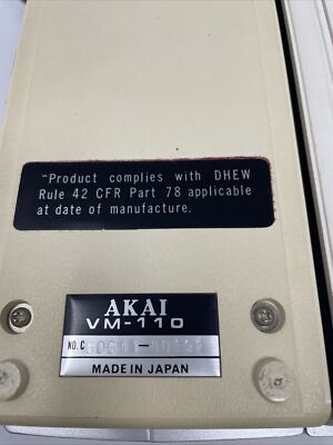 Vintage AKAI VT-110 Portable VTR Player Recorder And Camera