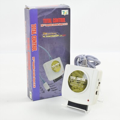 Playstation Controller Adaptor TOTAL CONTROL For Sega Dreamcast Tested Ref 0118