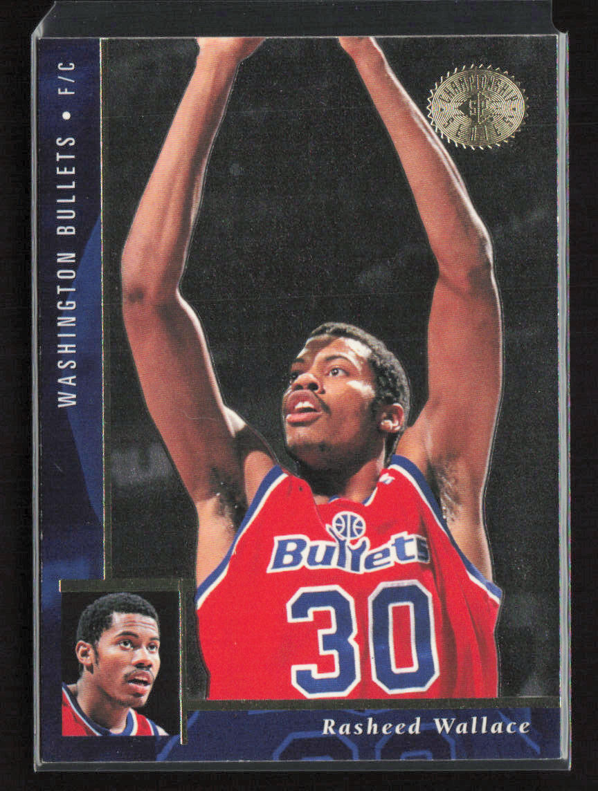 1995-96 SP Championship #116 Rasheed Wallace Washington Bullets Rookie