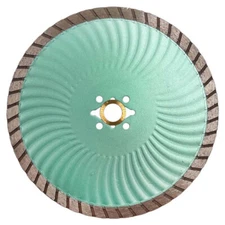Turbo Wave Saw Blades for Natural Stones, 10mm Segment Height, Wet or Dry