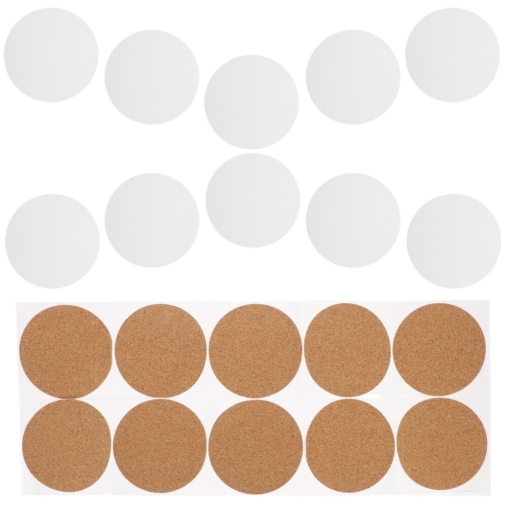 10 Set Absorbent Coasters Ceramic Non-slip Insulation Pads Drink Cup