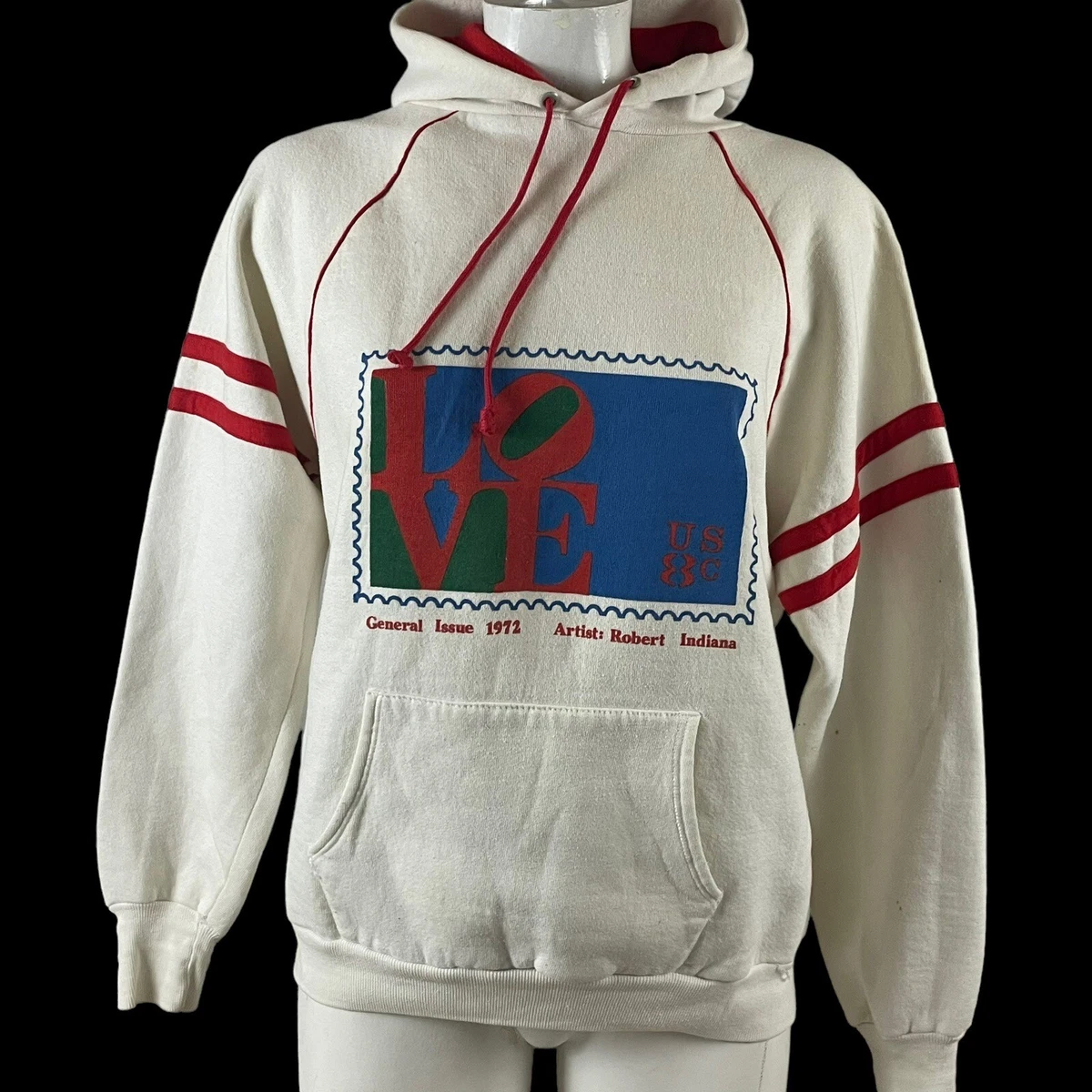 Vintage USA Postal Stamp Robert Indiana Pop Art Sweatshirt Hoodie