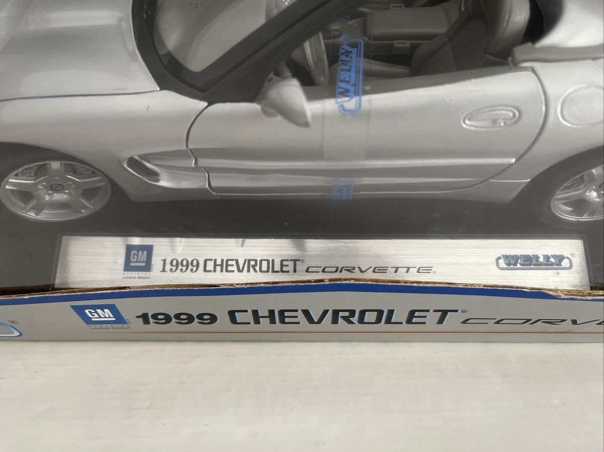 Vintage Rare WELLY 1999 Chevrolet Corvette 1:18 Die cast model car