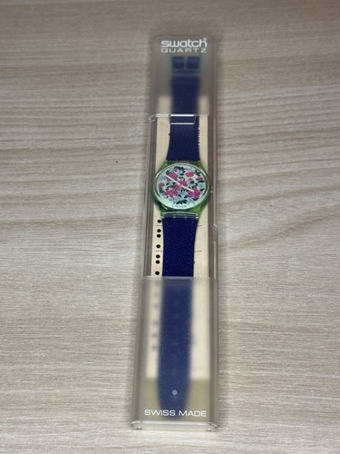 Orologio raro Swatch GG115 Mazzolino - Design Floreale 1991 - Nuovo con Scatola - Foto 2 di 5