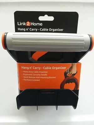 Link 2 Home Hand n' Carry Handle Wall Mounted Cord Storage