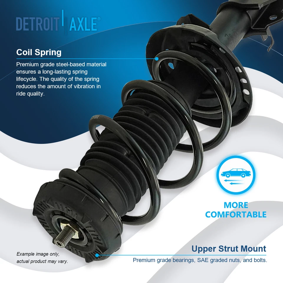 Front Struts w/ Coil Spring Sway Bars for 2012 2013 2014 2015-2017 Buick Verano - Image 3 of 4