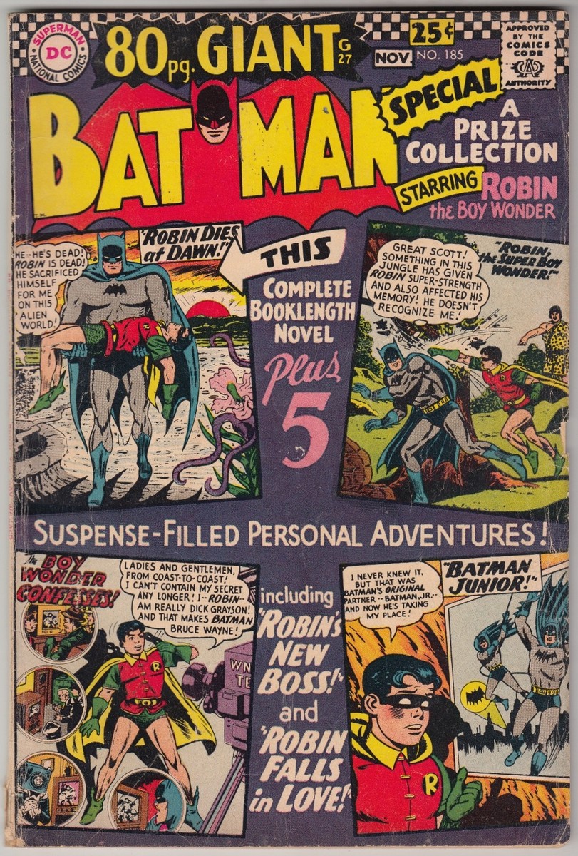 BATMAN #185 & #193, DC COMICS 1966-67, AVG GRADE VG | eBay