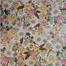 Stampin' Up  DAFFODIL AFTERNOON Designer Series Paper cut 6" x 6"