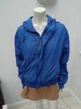 Full Circle Blue Unisex Coat Hooded Ladies/men's Size L