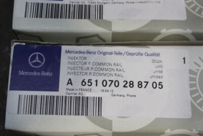 Genuine MB Mercedes Injector Fuel Injector A651070288705 New 42721