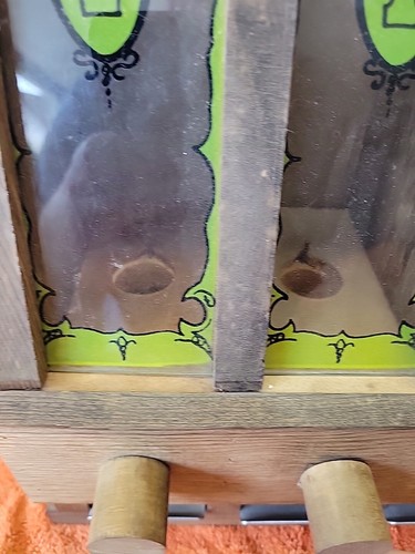 P•Antique 1 cent Candy Wooden Dispenser Circa 1900. In Great Vintage Condition - Picture 2 of 10
