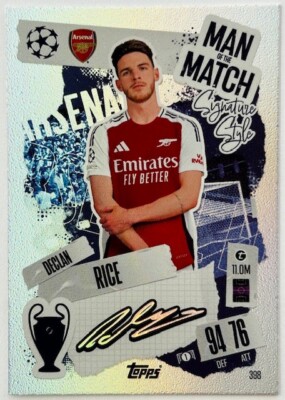 21-22 Topps Declan Rice ライス 直筆サイン 150シリ（Topps 2024-25 