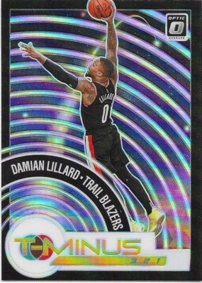 2020-21 Panini Donruss Optic Damian Lillard T-Minus Holo Prizm #14