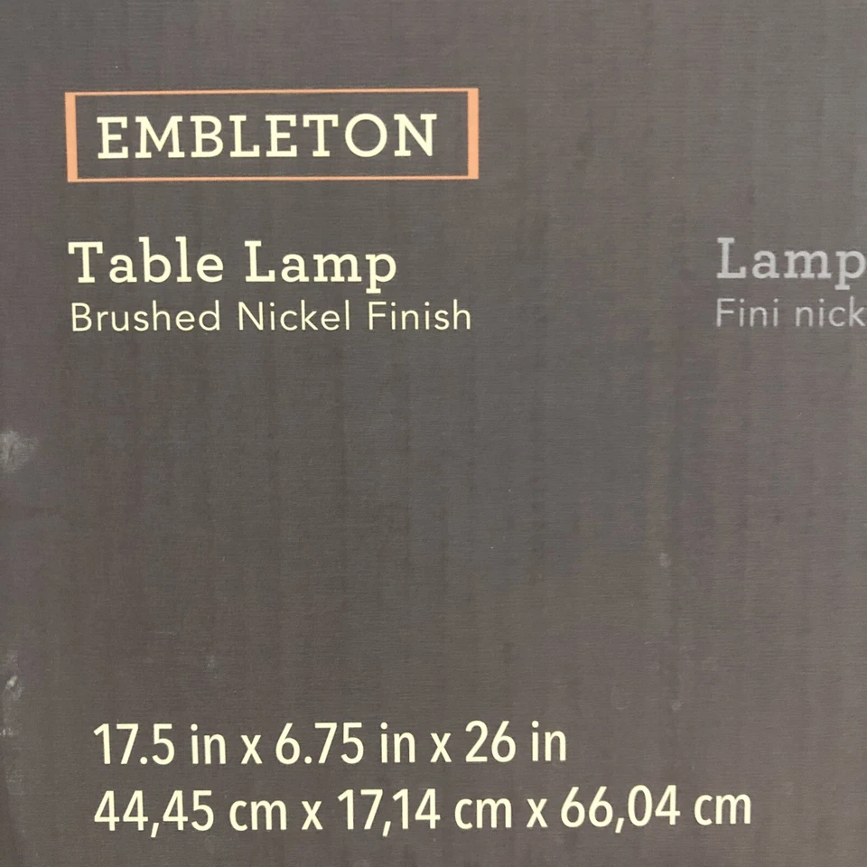 Lámpara de Escritorio Allen & Roth 26" Ajustable Níquel Cepillado Brazo Oscilante con Pantalla de Metal Foto 3 de 3