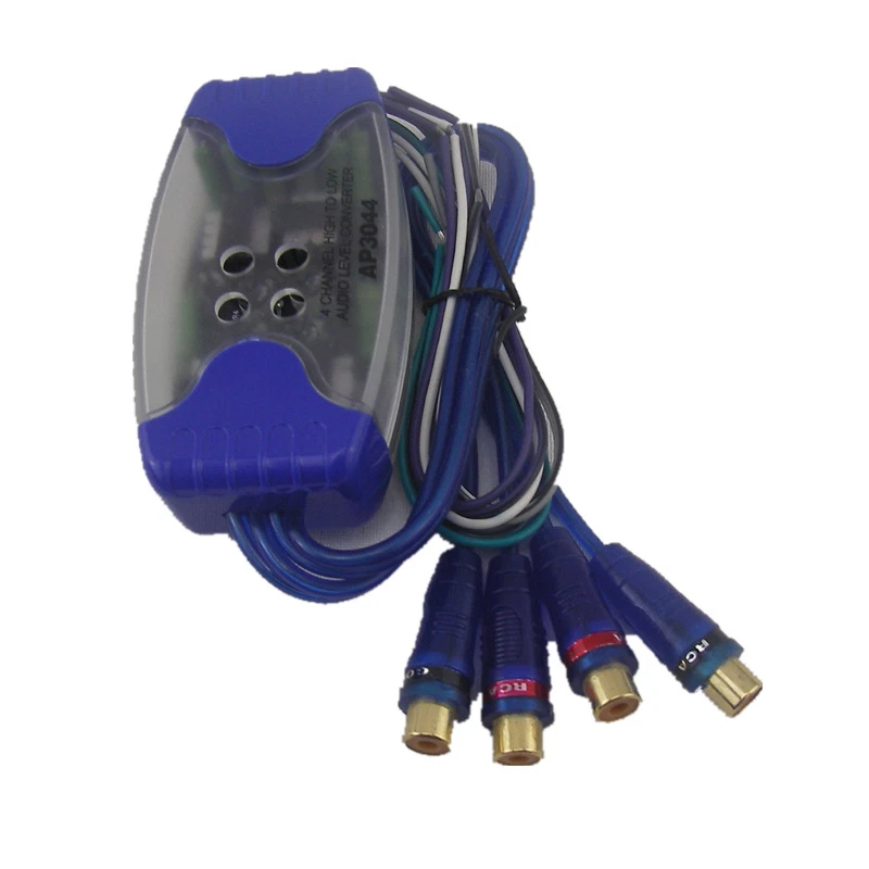 Altavoz de audio estéreo de 100 vatios para automóvil camión cable a adaptador convertidor alto/bajo de 4 RCA Foto 3 de 4