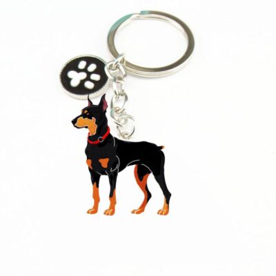 Dog Keyring Key chain German Shepherd Doberman Labrador Shih Tz