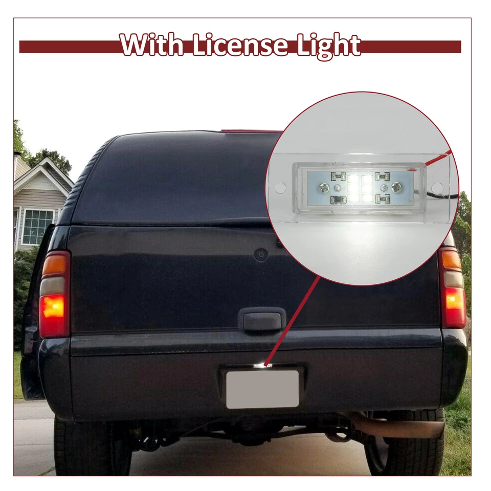 For 00-06 CHEVY TAHOE SUBURBAN GMC Rear Roll pan Rollpan bumper w/Light & Screws - Image 2 of 4