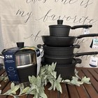 D&W Deane & White Cookware Collection Set 12 pc Color Black  Casserole Pan Set