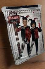Forum Novelties Child's Harlequin Dark Jester 3 Pc. Costume, Small 4-6, Clown