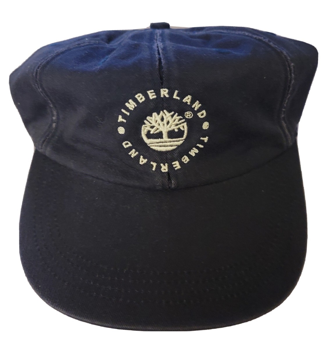 Timberland Blue vintage Strapback HAT with leather strap men's