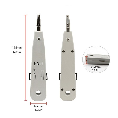 Punch Down Tool 110 Type Cable Telephone Impact Terminals Insertion Tool - Afbeelding 7 van 8