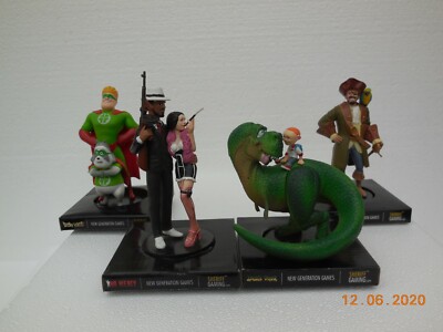 4 x Sheriff Gaming Figuren ~ 3D Video Slots ~ Spiele der neuen Generation