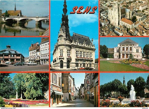 89 - Sens - Multivues - Automobiles - Carte Neuve - CPM - Voir Scans
