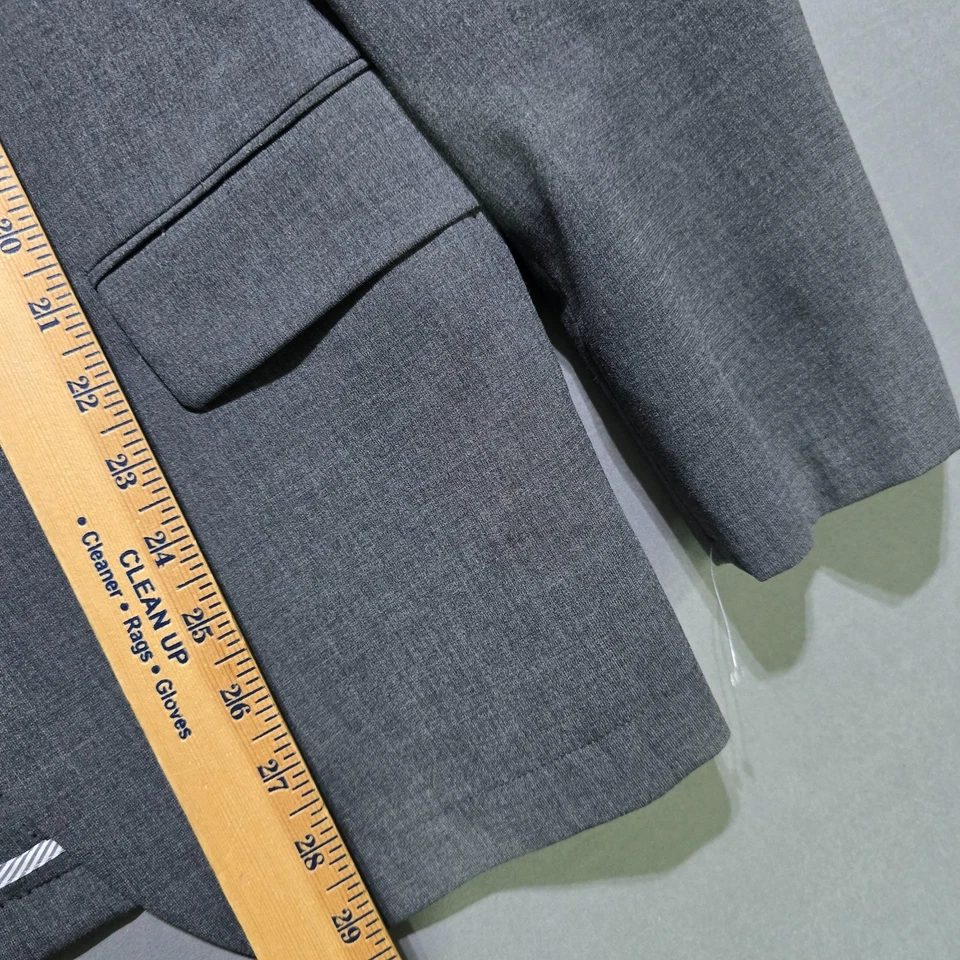 Blazer John Varvatos Para Hombres 40R Gris Mezcla de Lana Traje Chaqueta Abrigo Deportivo Foto 4 de 4