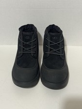 Black UGG Kids Chukka Boots Size 2C Toddler Lace-Up Casual Comfort Shoes Unisex