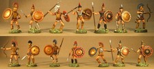 ATLANTIC GRECI soldatini 1:72 vintage dipinti - GREEKS painted vintage